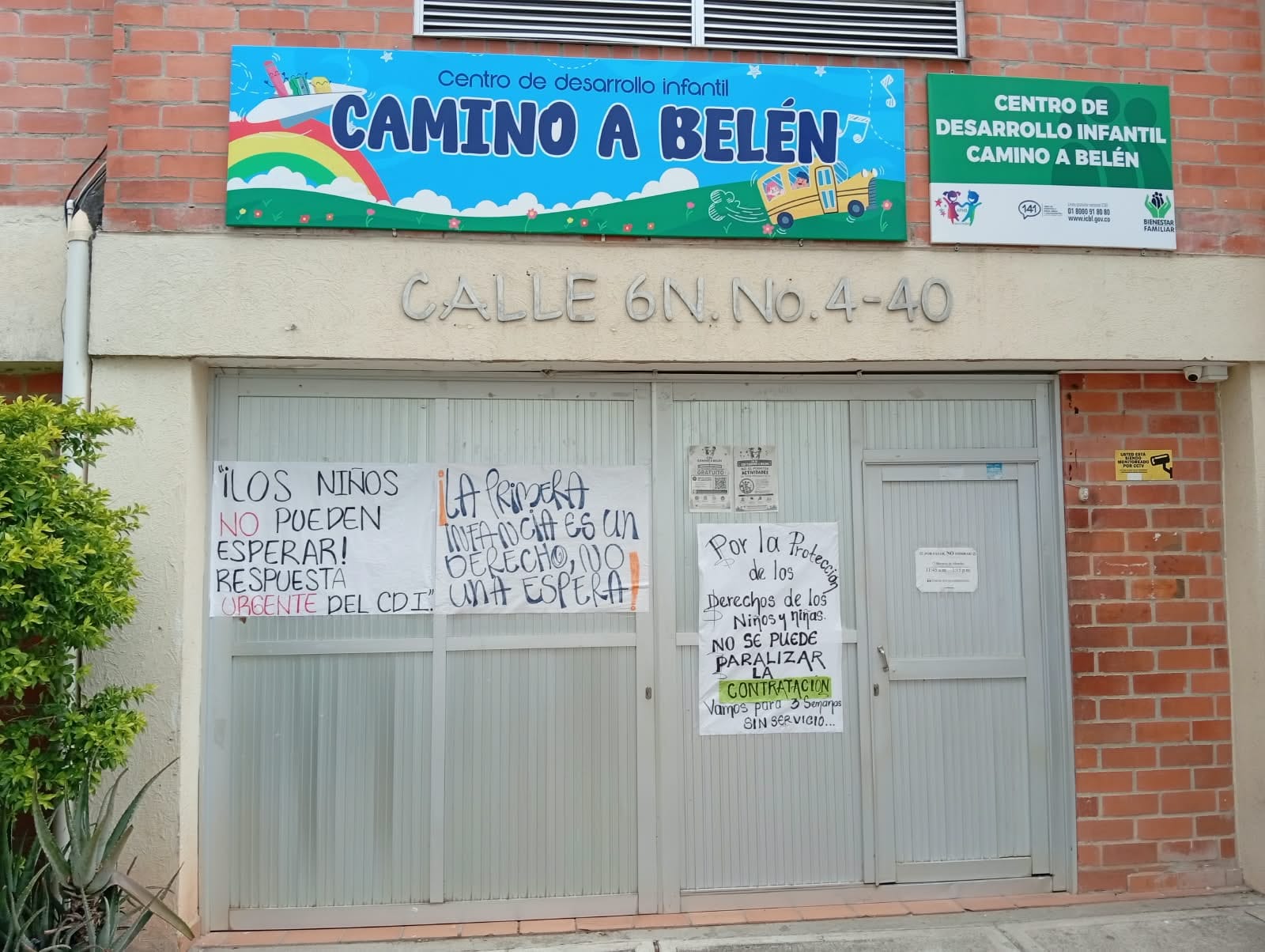 Súplica de los padres usuarios del CDI Camino de Belén en Piedecuesta