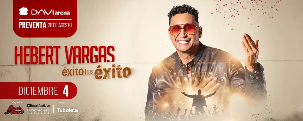 Hebert Vargas hará historia en Medellín: será el primer artista vallenato en llegar al DaviArena