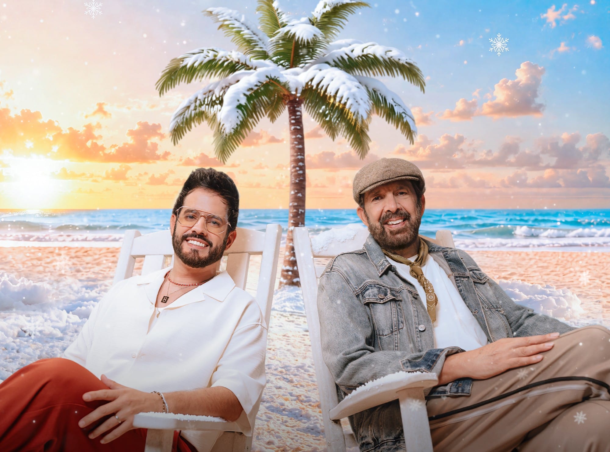 Juan Luis Guerra y Manny Cruz celebran el merengue en "Nieve en Verano"