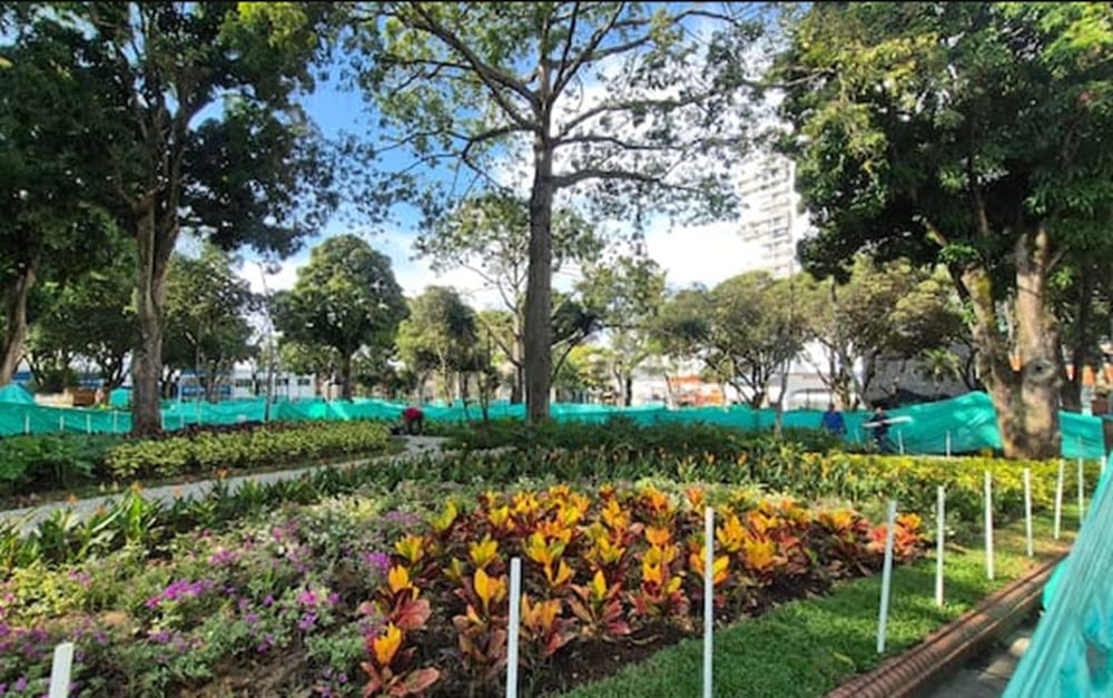 Aceleraron las tareas para entregar el Parque Bolívar