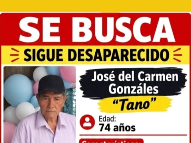 Buscan a adulto mayor desaparecido desde agosto en Sabana de Torres, Santander