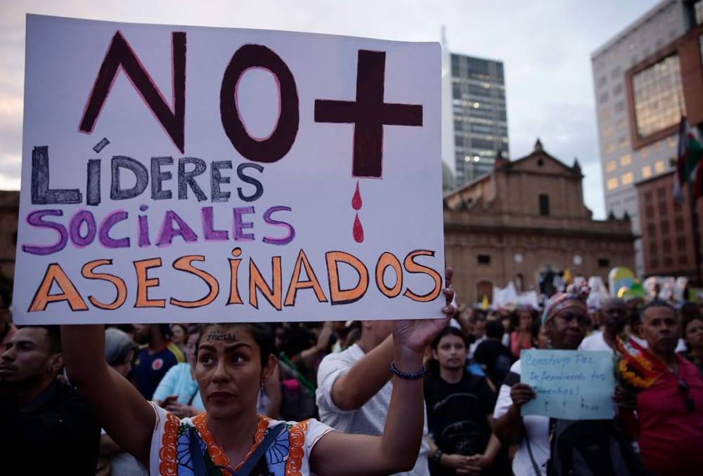 Terrible panorama de  violencia en Colombia  150 líderes, comunales han sido asesinados este AÑO imagen de la publicación