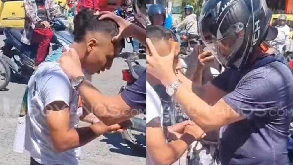 Ladrón que fue alcanzado se salvó, la víctima empezó a orarle imagen de la publicación
