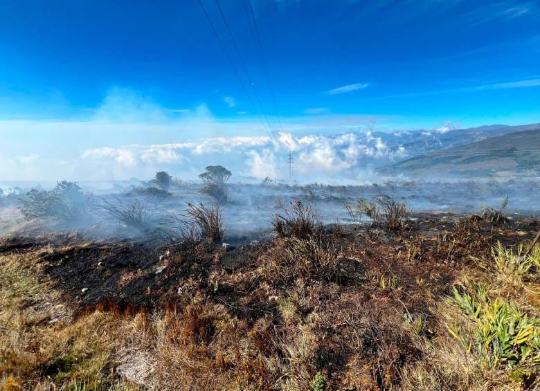 Anuncio del Gobernador: Se logró controlar el 98% del incendio en el Páramo imagen de la publicación