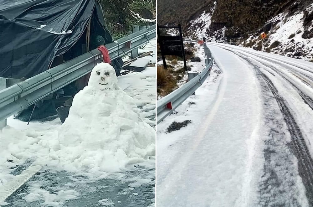 Impactante granizada en la vía Manizales - Murillo cerca del Nevado del Ruiz imagen de la publicación