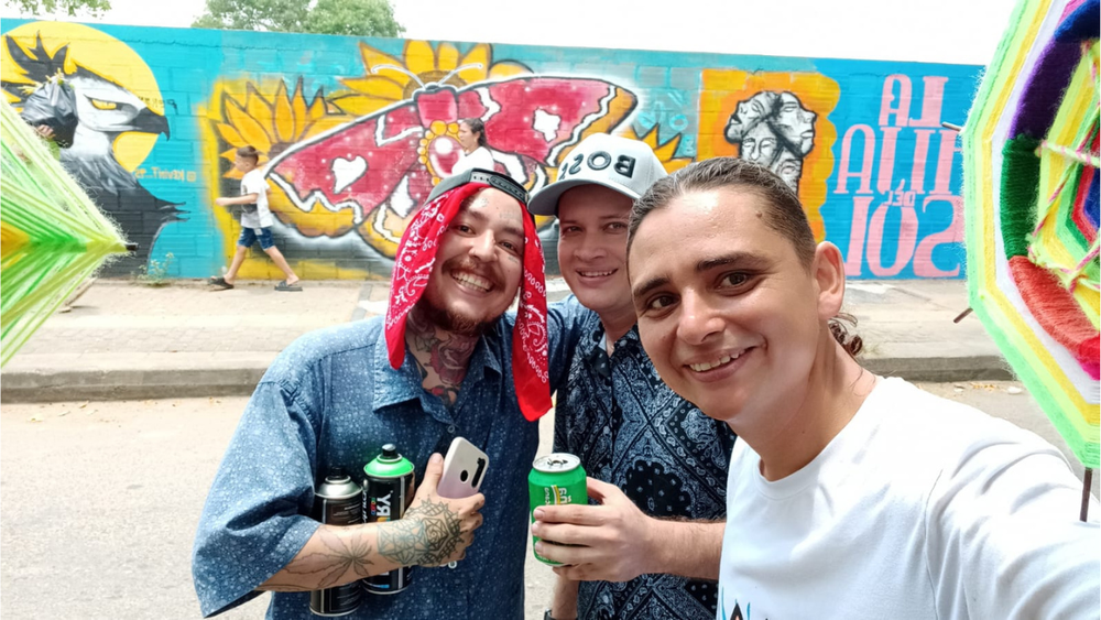 En la Comuna 7 jóvenes dieron a conocer un mural con mensaje de paz imagen de la publicación