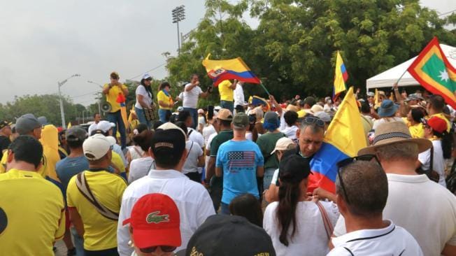 Barranquilla protesta contra el gobierno de Petro imagen de la publicación