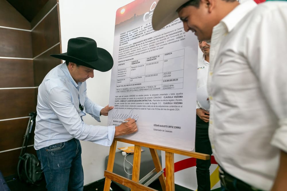 Casanare anuncia proyecto de Autopista Digital y Troncal de Fibra Óptica imagen de la publicación