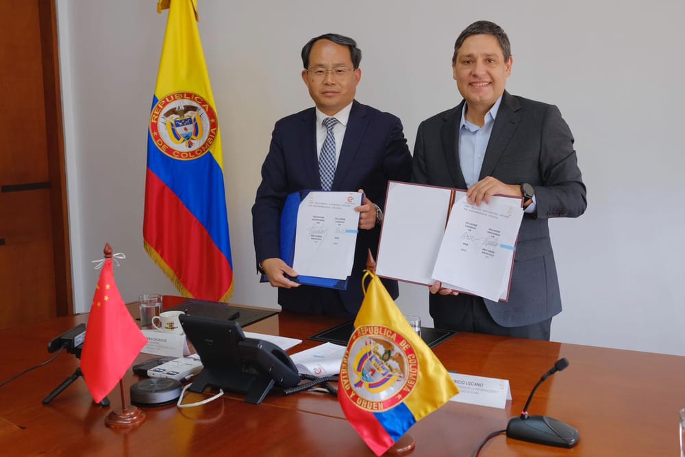 Colombia firma memorando con China para impulsar conectividad e inteligencia artificial imagen de la publicación