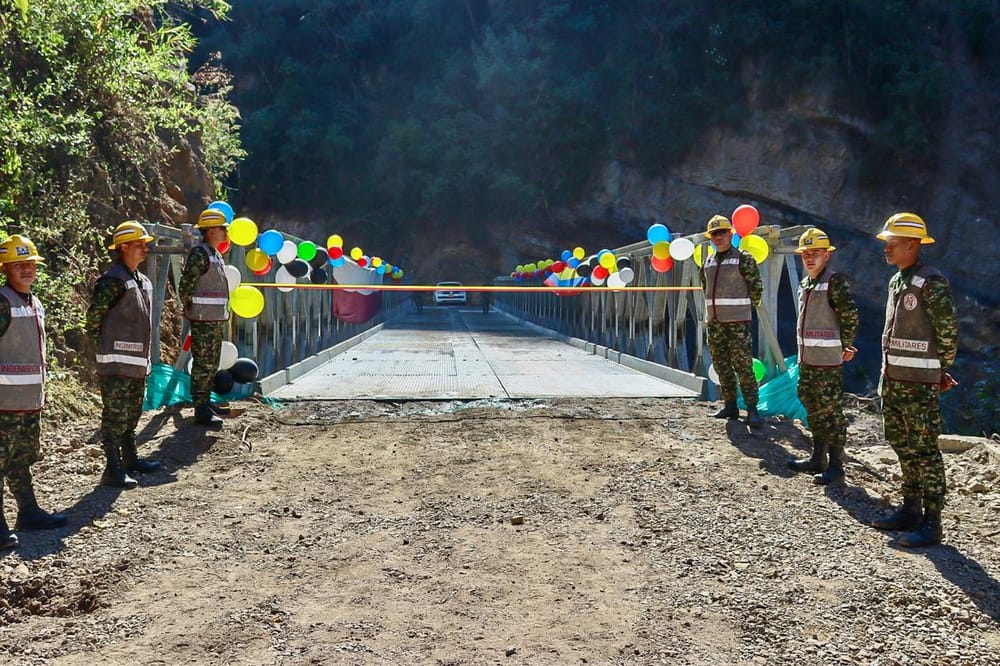 San Andrés (S) vuelve a estar conectado tras instalación de puente tipo Acrow imagen de la publicación