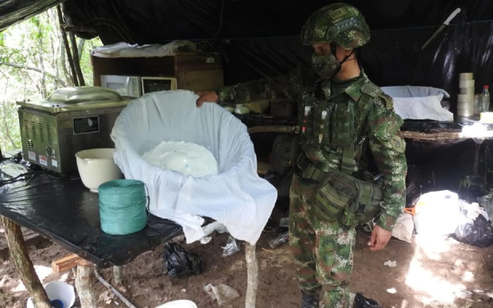 Golpe contundente al Clan del Golfo al desmantelarle megalaboratorio de cocaína en el Cesar imagen de la publicación