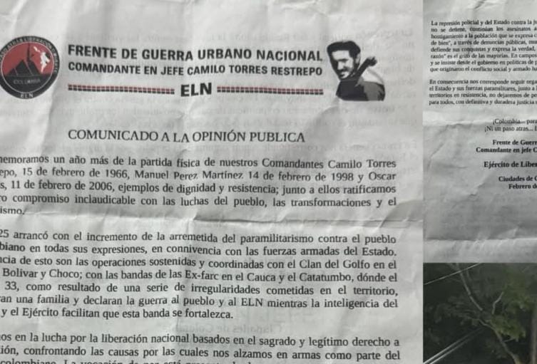 Barrancabermeja en alerta máxima tras explosiones y hallazgo de panfletos del ELN imagen de la publicación