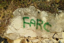 Alarmante aparición de grafitis de las disidencias de las Farc en Bolívar (S) imagen de la publicación