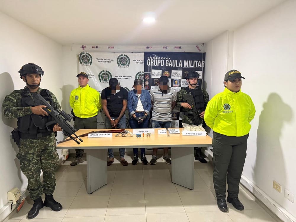 Destruido un laboratorio para procesar cocaína y capturadas tres personas en Betulia, Santander imagen de la publicación