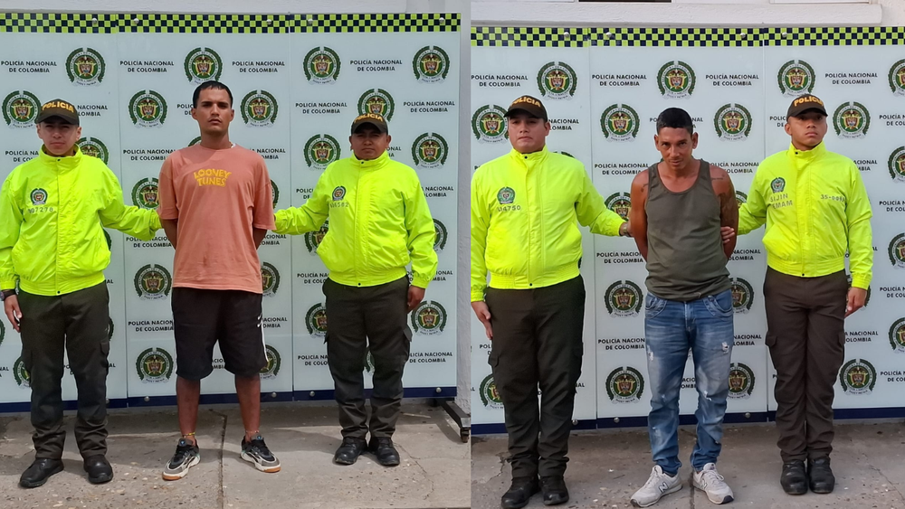 Capturados dos sujetos con historial criminal en Barrancabermeja imagen de la publicación