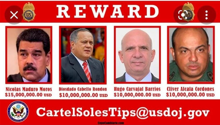 'Cartel de los Soles' involucra a a jefes de dictadura venezolana imagen de la publicación