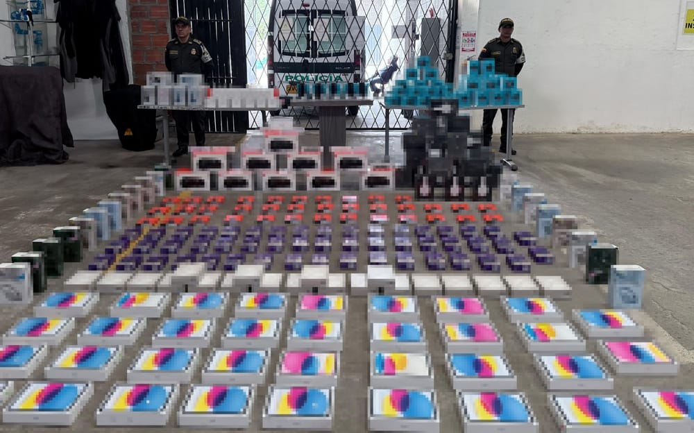 Elementos variados de tecnología fueron incautados en Santander imagen de la publicación