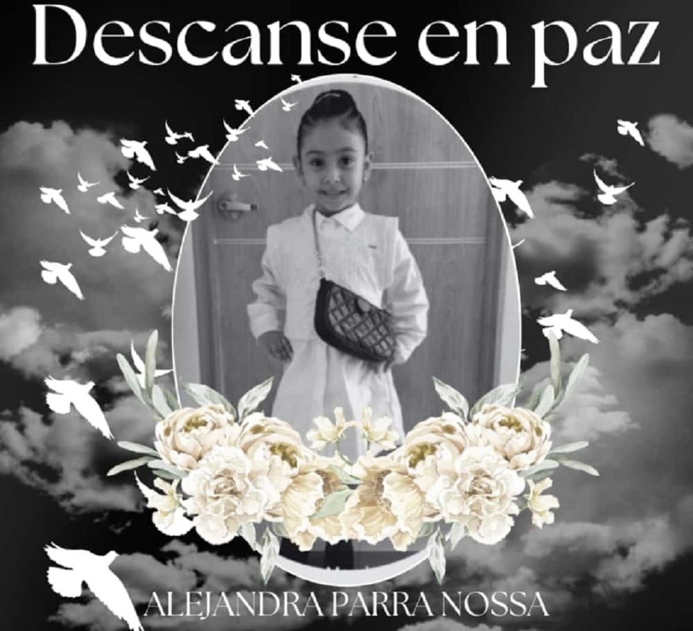 Falleció la niña Ashly Alejandra Parra Nossa hija del Alcalde municipal de  Santa Helena del Opón imagen de la publicación