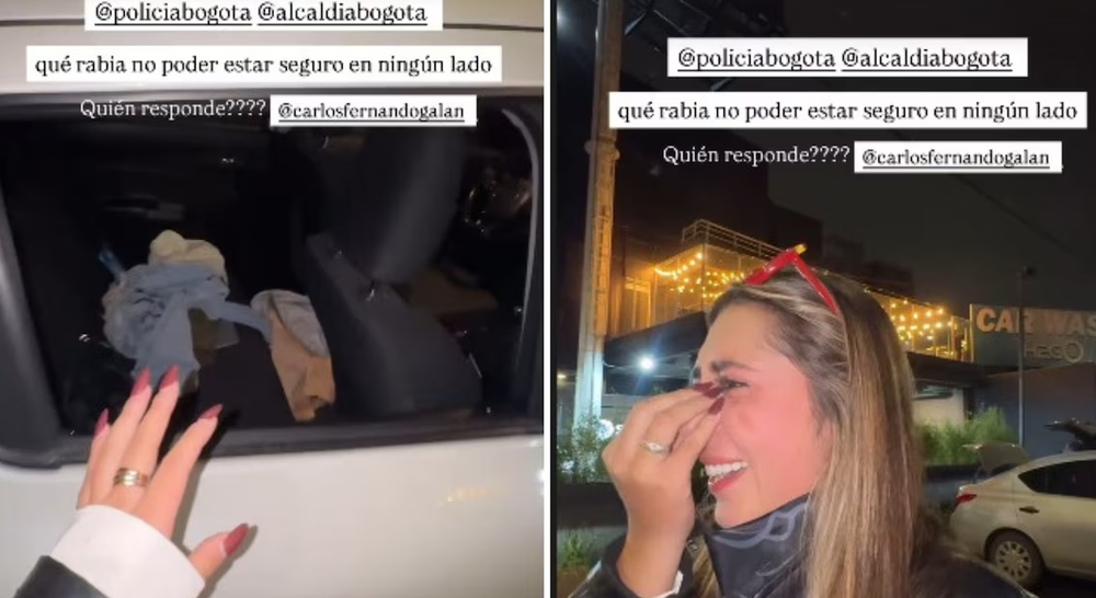 “Qué rabia vivir en Bogotá”: Presentadora denuncia millonario robo imagen de la publicación