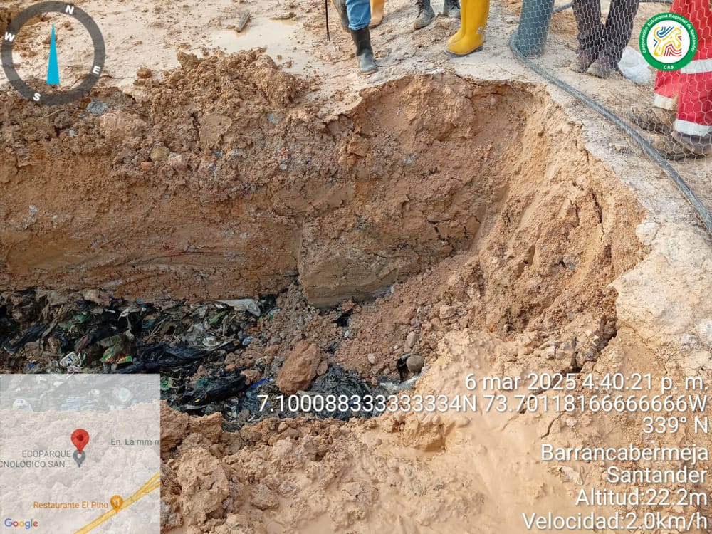 Detectan fuga de lixiviados en relleno sanitario de Barrancabermeja imagen de la publicación