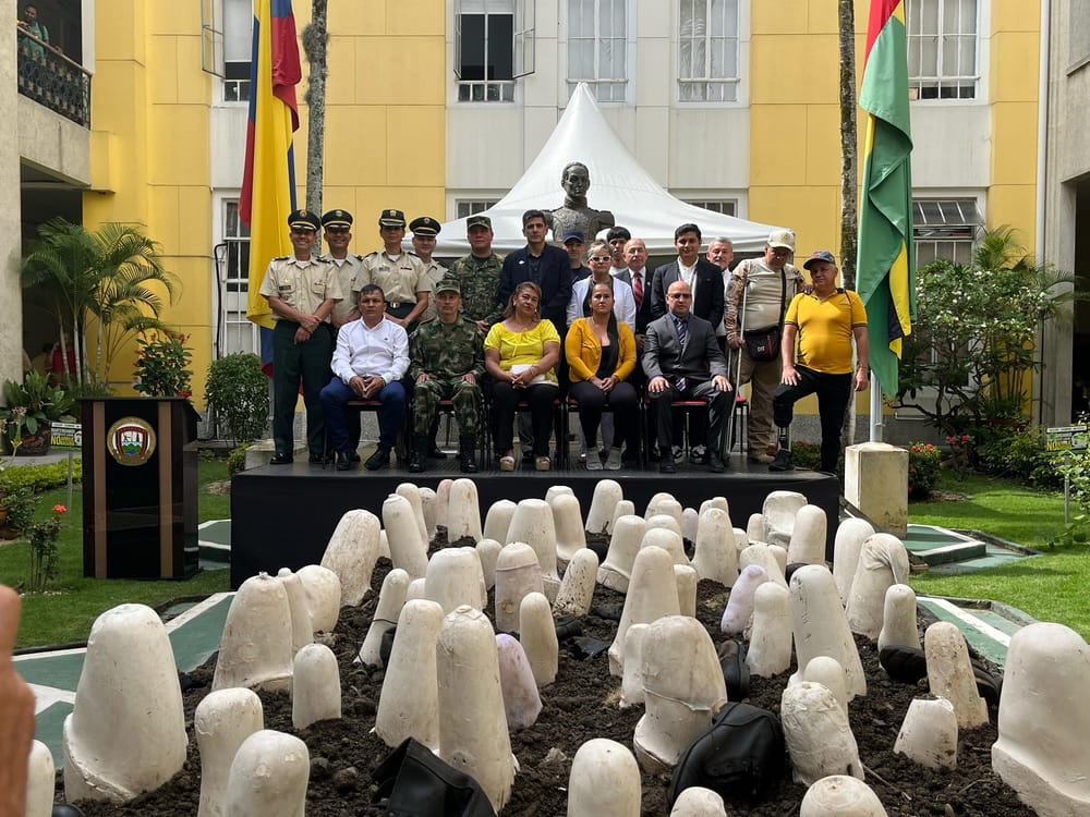 Homenaje a víctima de minas antipersonal en Santander imagen de la publicación