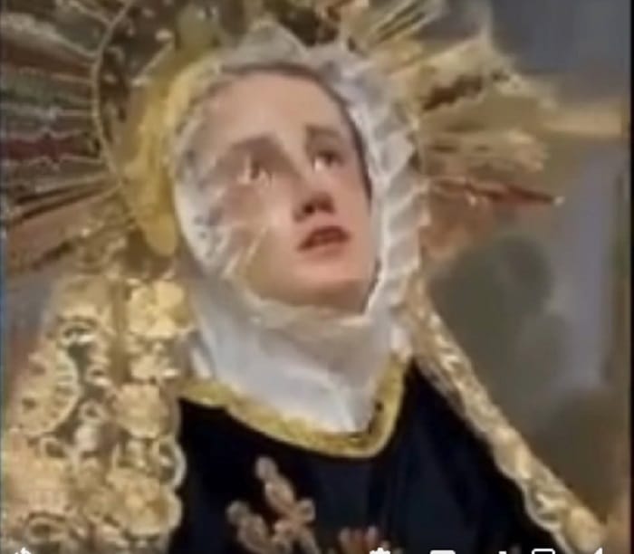 En Ocaña la Virgen Dolorosa derramó lágrimas durante el Sermón de las Siete Palabras imagen de la publicación