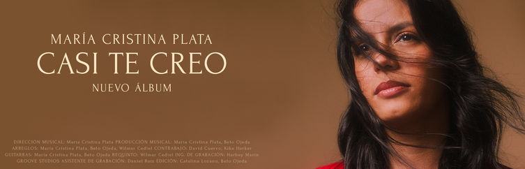 El nuevo y cuarto álbum de estudio de María Cristina Plata imagen de la publicación