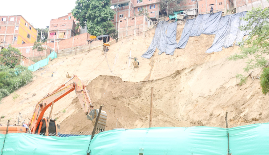 Avanzan obras para estabilizar el terreno en Asomiflor imagen de la publicación