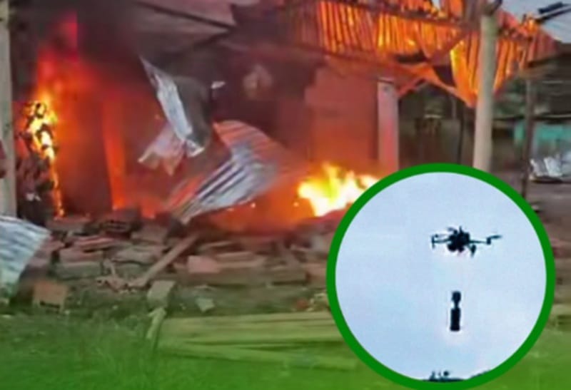 Nuevo ataque con dron destruyó una casa familia se salva de milagro imagen de la publicación