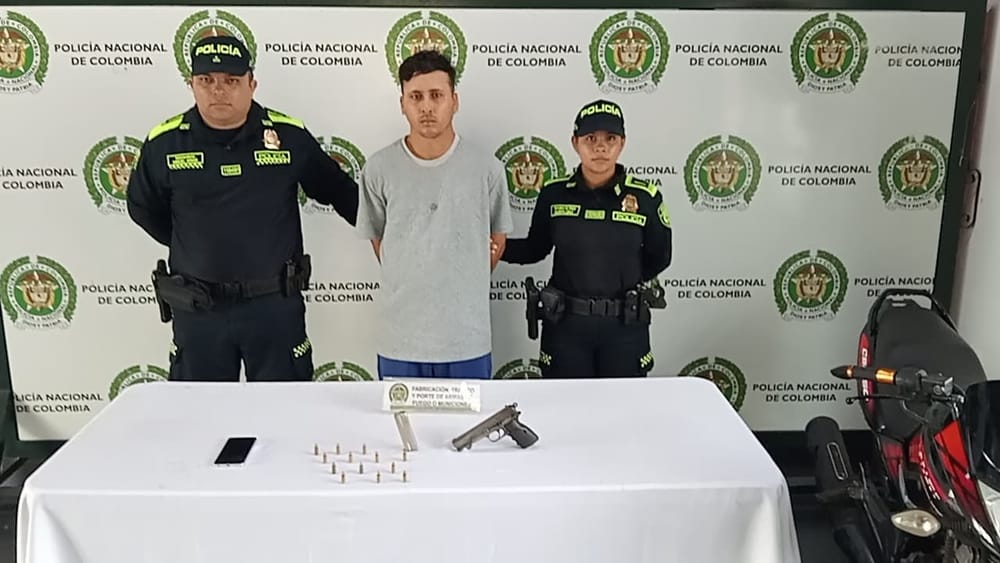 Capturado en Girón sujeto armado imagen de la publicación