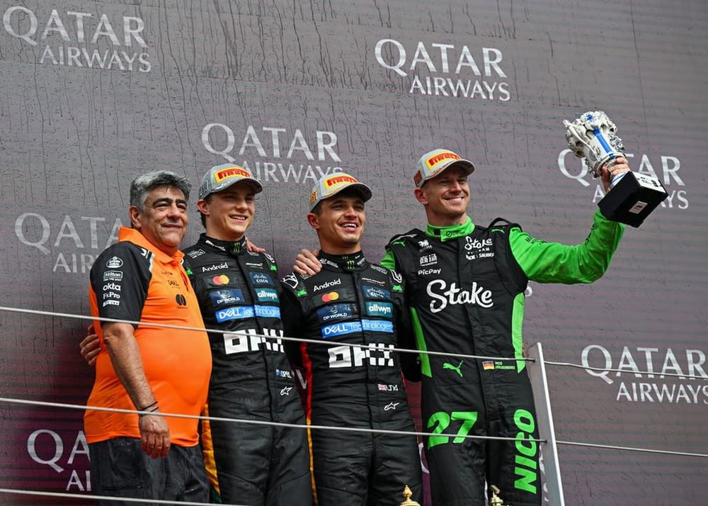 Lando Norris conquistó el Gran Premio de Gran Bretaña y Hülkenberg su primer podio imagen de la publicación