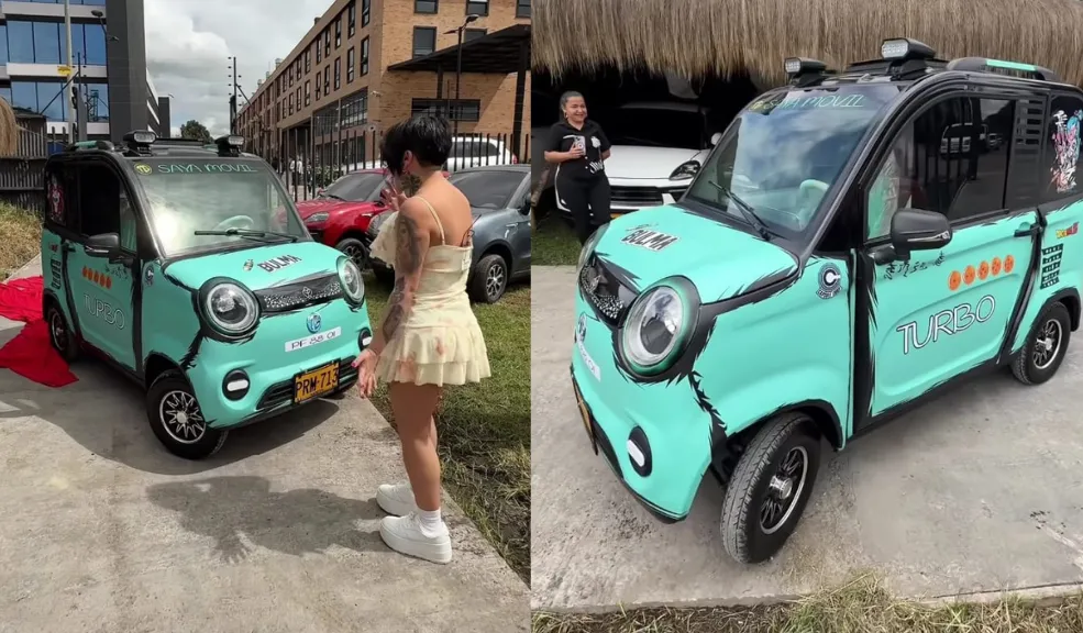 Yina Calderón mostró su nuevo carro eléctrico imagen de la publicación