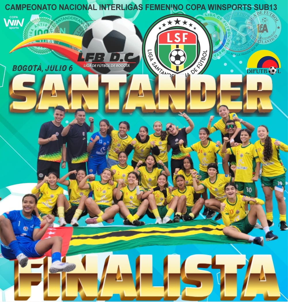 Santander se clasifica a la gran final del fútbol femenino Sub-13 imagen de la publicación