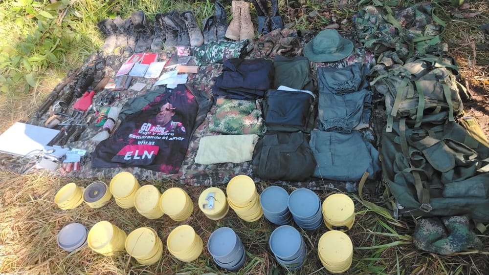 Autoridades destruyen depósito ilegal del ELN en el Magdalena Medio imagen de la publicación