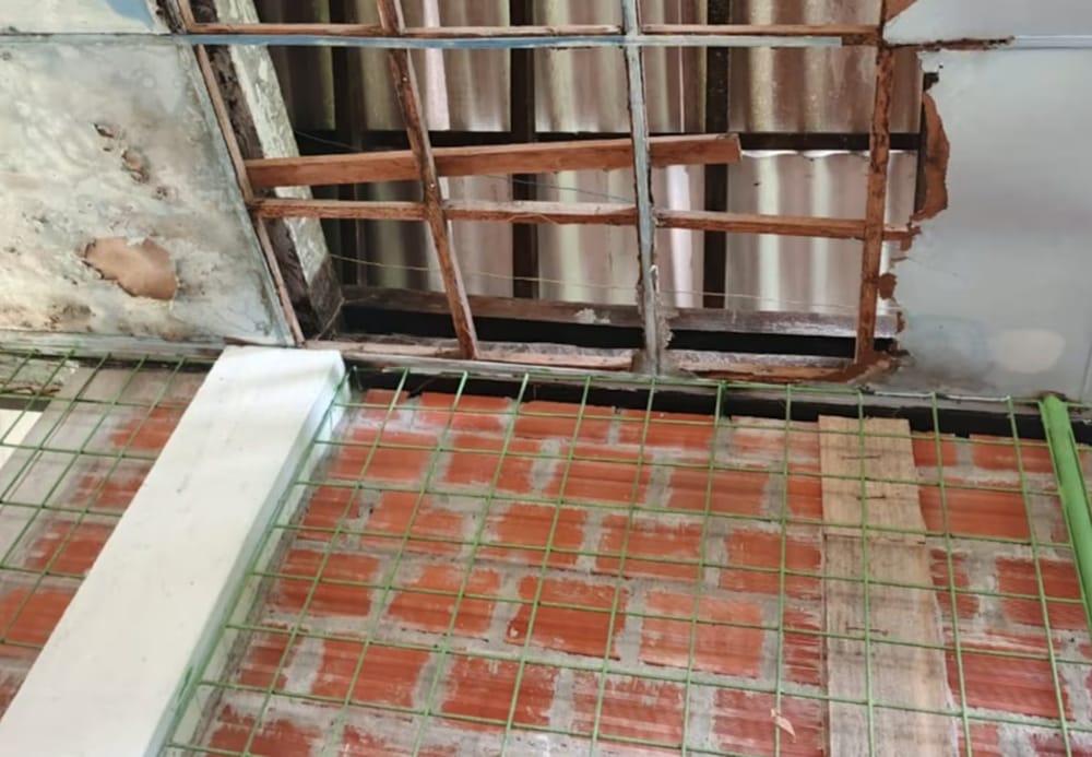 Instalaciones de la Escuela El Caimán sede de la Institución Educativa Galápagos en Rionegro se cae por pedazos imagen de la publicación
