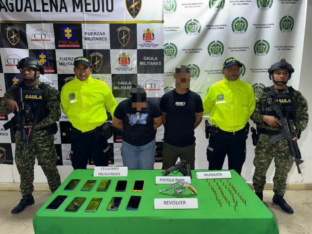 Capturados “Pirata” y “Maryoli”, miembros del Clan del Golfo imagen de la publicación
