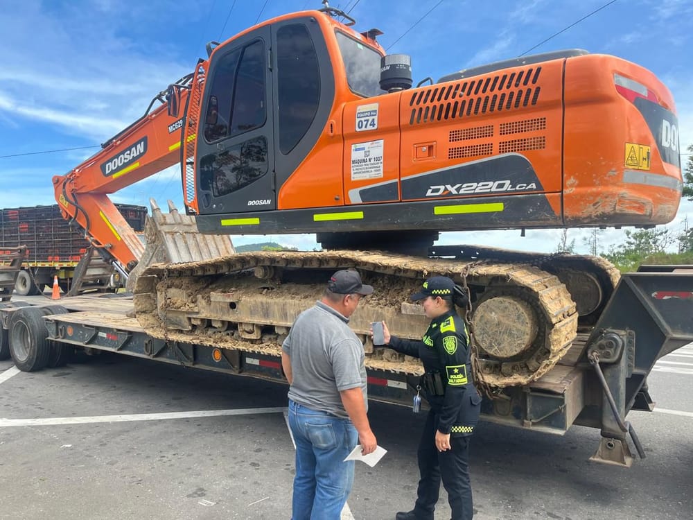 Controles sobre maquinaria amarilla en Bucaramanga imagen de la publicación