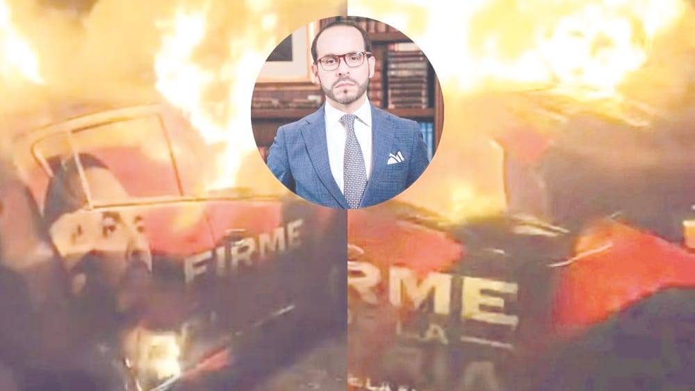 Ataque a la campaña de Abelardo de la Espriella, El carro fue incinerado entre  Norte de Santander y Arauca imagen de la publicación