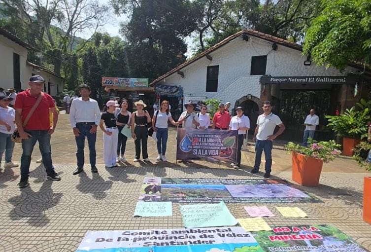 Comunidades de San Gil protestaron contra la minería imagen de la publicación