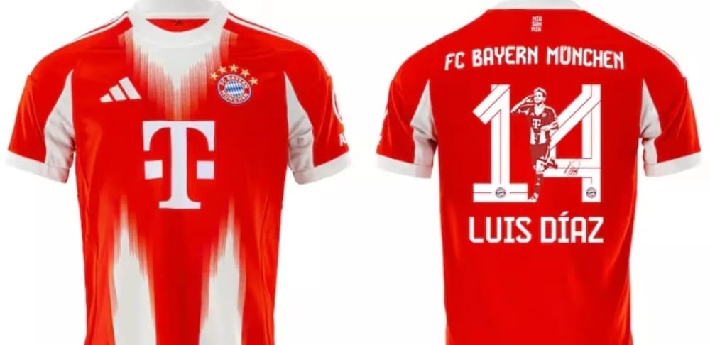 Camiseta especial en honor a Luis Díaz imagen de la publicación