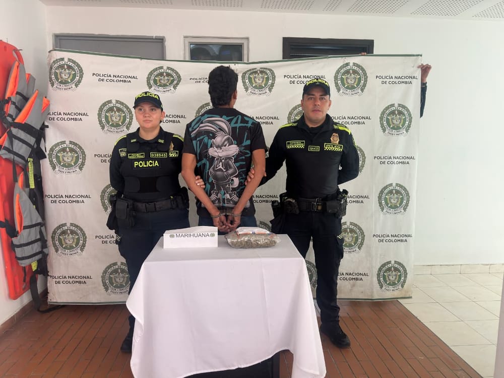 Policía de Santander incauta 475 gramos de marihuana que iban a ser ingresados a Carmen de Chucurí imagen de la publicación