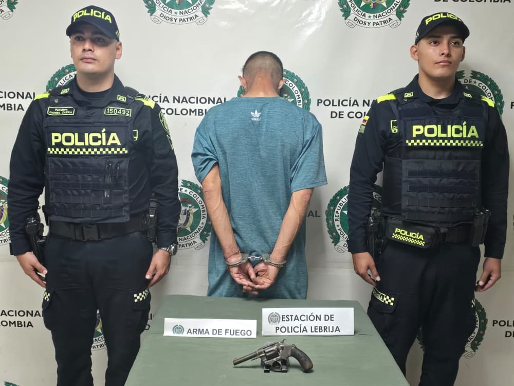 Yorleison, el extranjero capturado con arma de fuego en Lebrija imagen de la publicación
