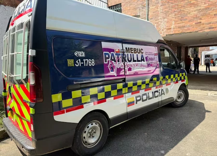 Patrulla púrpura para erradicar la violencia y proteger la vida imagen de la publicación