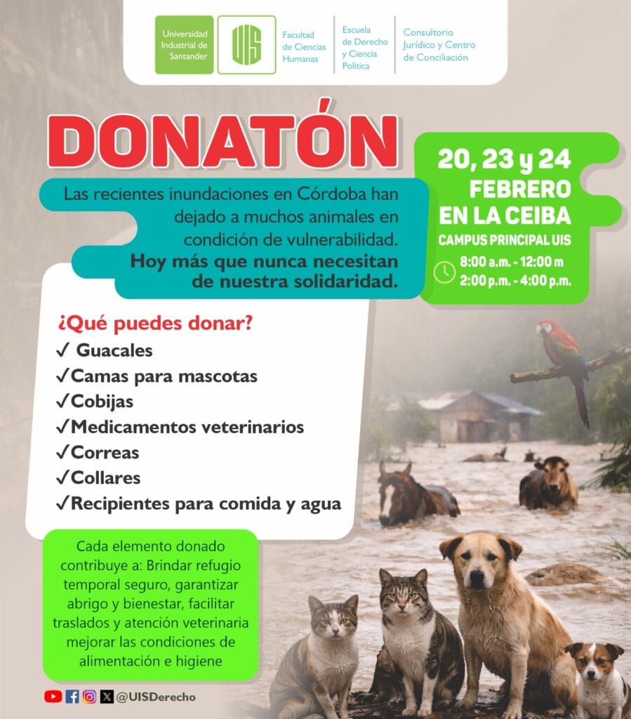Estudiantes UIS lideran donatón para animales en Cordoba imagen de la publicación