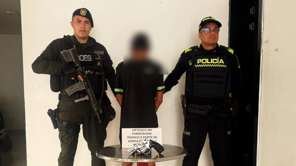 Capturado hombre por porte ilegal de arma en Rionegro imagen de la publicación