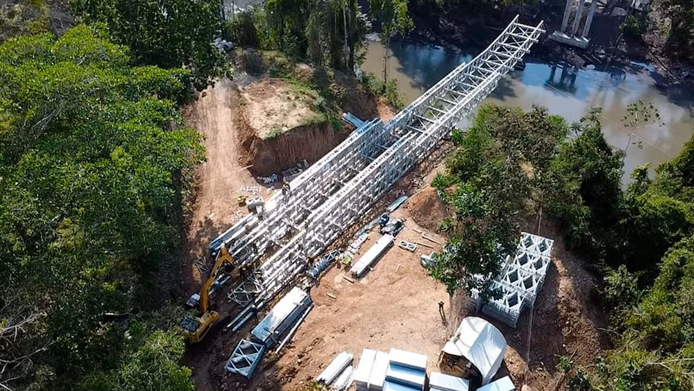 Se restablece conexión vial en el sur de Santander tras instalación de puente militar imagen de la publicación