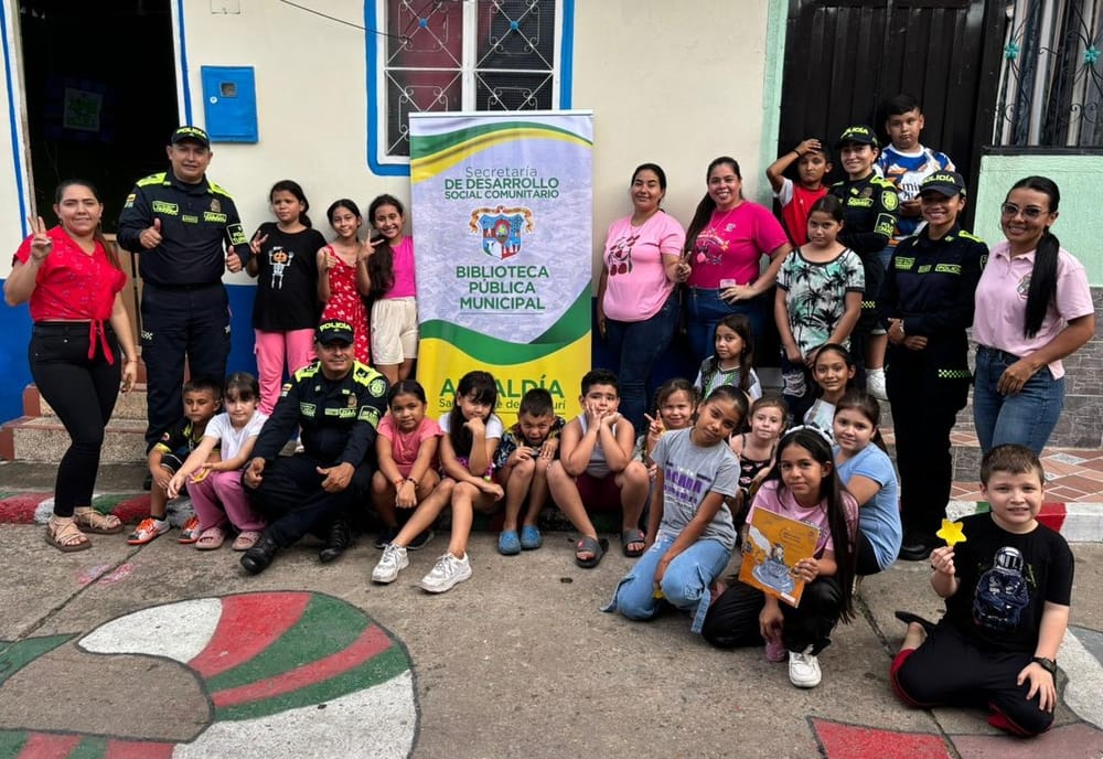 Programa Biblioteca al Barrio en San Vicente de Chucurí imagen de la publicación