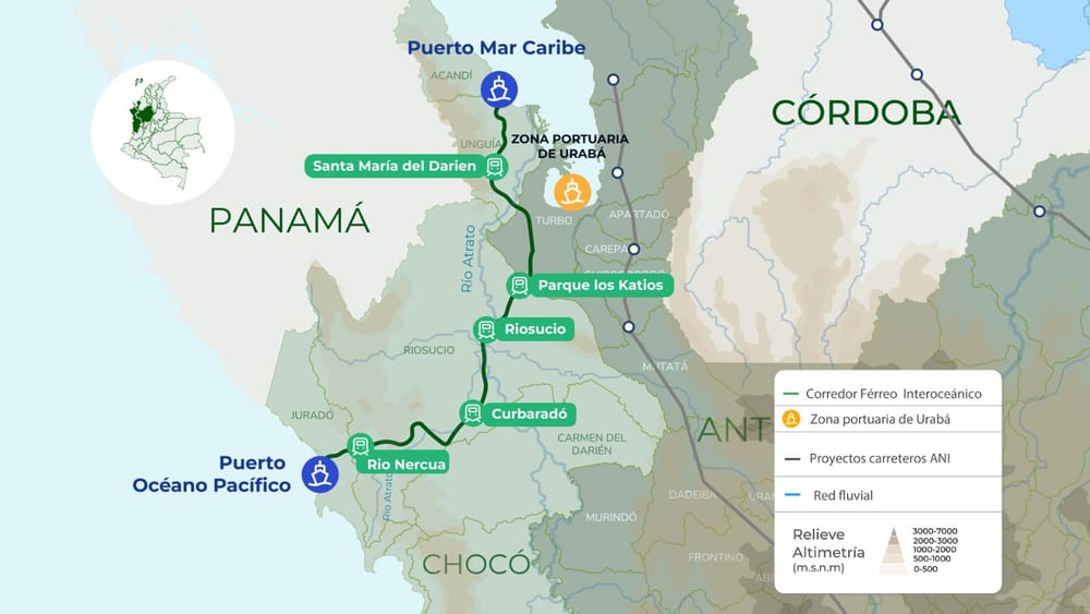 Así va el proyecto de la vía férrea que unirá el Océano Pacífico con el Atlántico imagen de la publicación