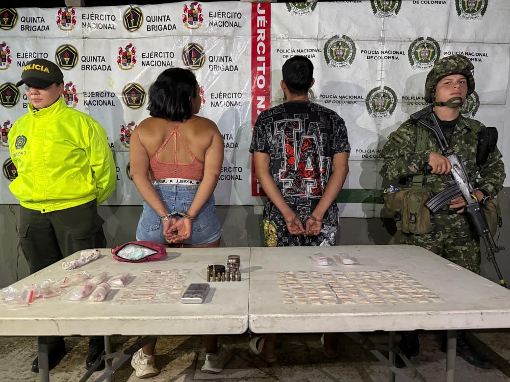 Golpe al crimen en Santander: caen “Estuco” y “Estela” con arsenal y droga imagen de la publicación