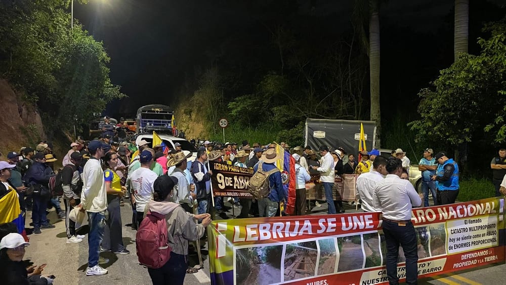 Paro por catastro no cederá hasta dialogar con el Gobierno nacional imagen de la publicación